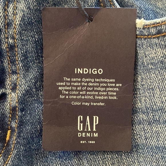NWT Women’s Gap Stretch Best Girlfriend Washwell Jeans Indigo Color Size 25 - Picture 11 of 13